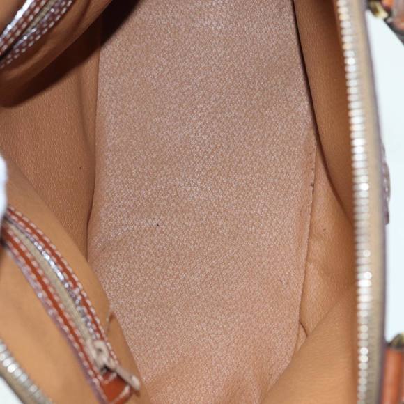 CELINE Macadam Canvas Hand Bag PVC Leather Brown Gold Auth 87042 - Picture 11 of 16